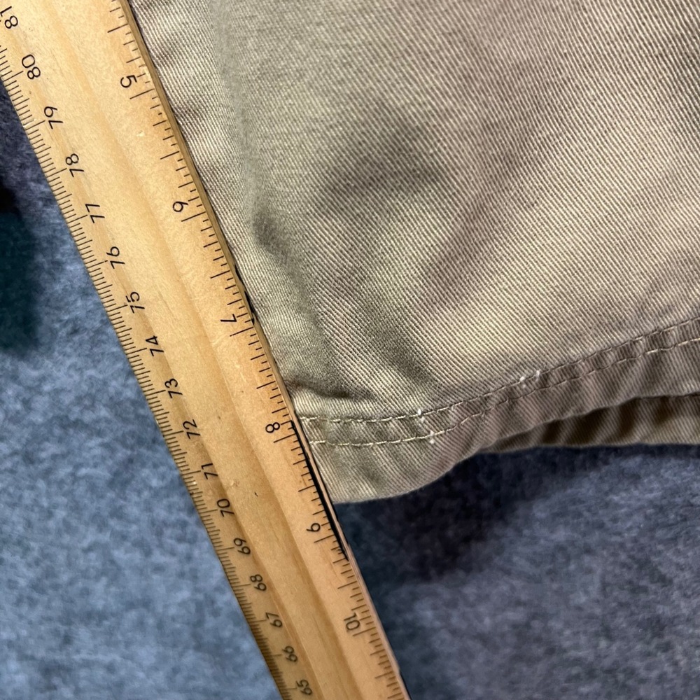 Y2K Basic Editions Cargo Shorts 38 Khaki Tan Utility Pocket Workwear 2000s‎ - Picture 3 of 7